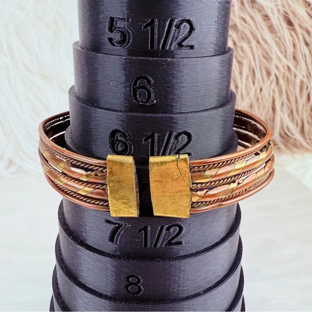 Vintage adjustable coppertone cuff bracelet